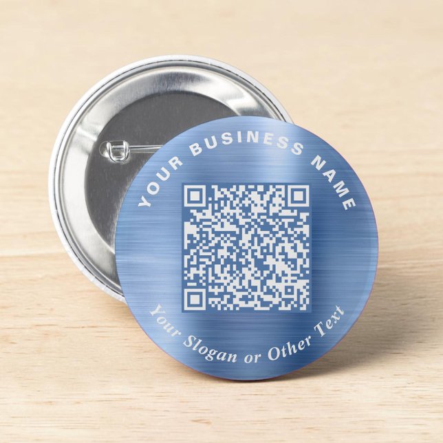 Promotional Business QR Code Blue Pin (Promotional Business QR Code Blue Pin)