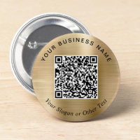 Promotional Business QR Code Gold Pin