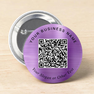 Promotional Business QR Code Purple Pin