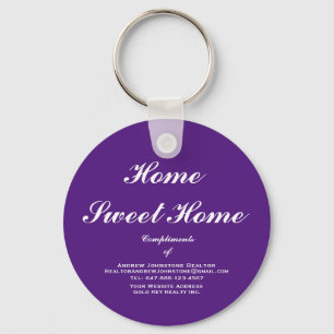 Promotional Client Gift Real Estate Agent Custom Key Ring