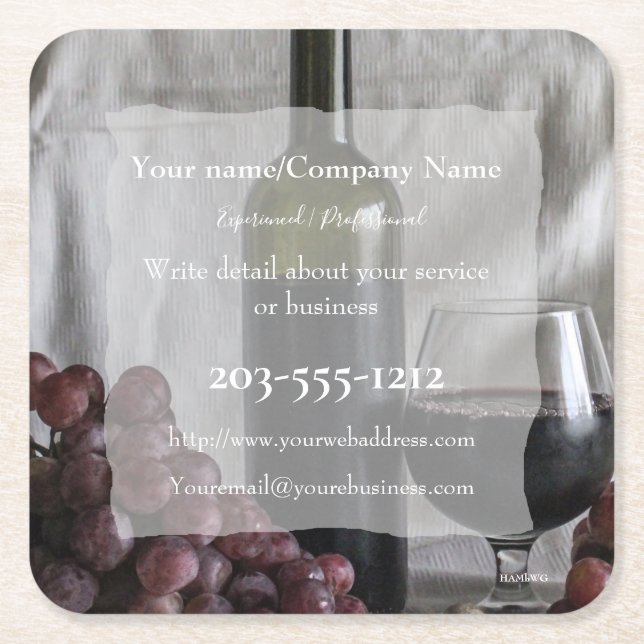 Promotional Coaster you customise - HAMbyWG (Front)