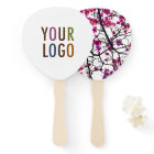 Promotional Custom Hand Fan with Your Logo & Photo