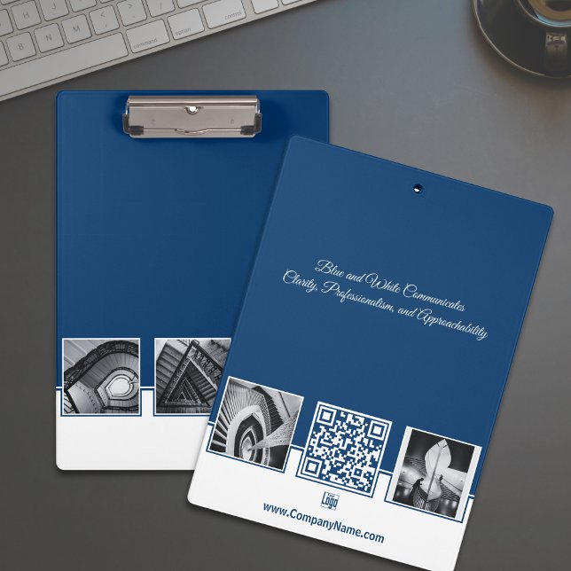 Promotional Custom Images Blue White Company Clipboard (Promotional Custom Images Blue White Company Clipboard)