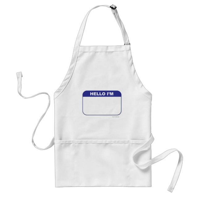 Promotional Custom Name Tag Standard Apron (Front)