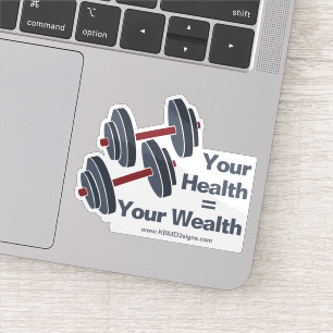 Promotional Dumbbell Your Health = Your Wealth