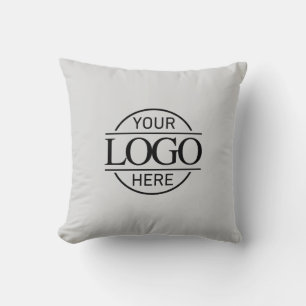 Promotional Elegant Grey Company Business Logo Cushion