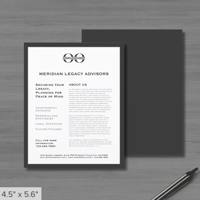 Promotional Flyer with Custom Logo (Creator Uploaded)