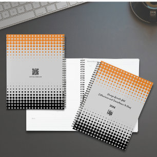 Promotional Grey Orange Black Company Appointment Planner