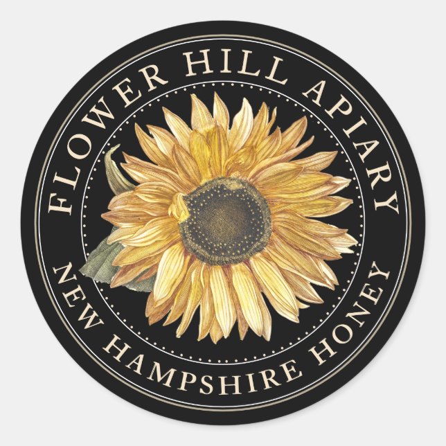 Promotional Honey Jar Lid Label or Party Favour (Front)