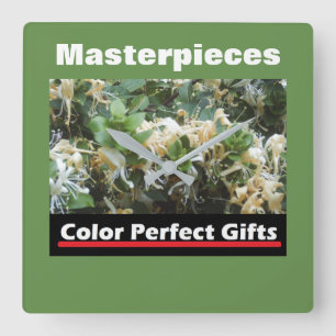 Promotional Honeysuckle Square Wall Clock