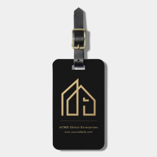 Promotional Item Modern Real Estate Name Logo Luggage Tag