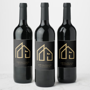 Promotional Item Modern Real Estate Wine Label