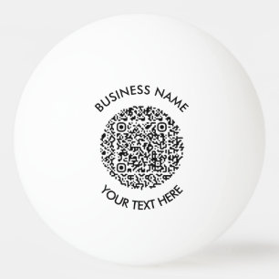 promotional item with QR Code Scan logo Simple Ping Pong Ball