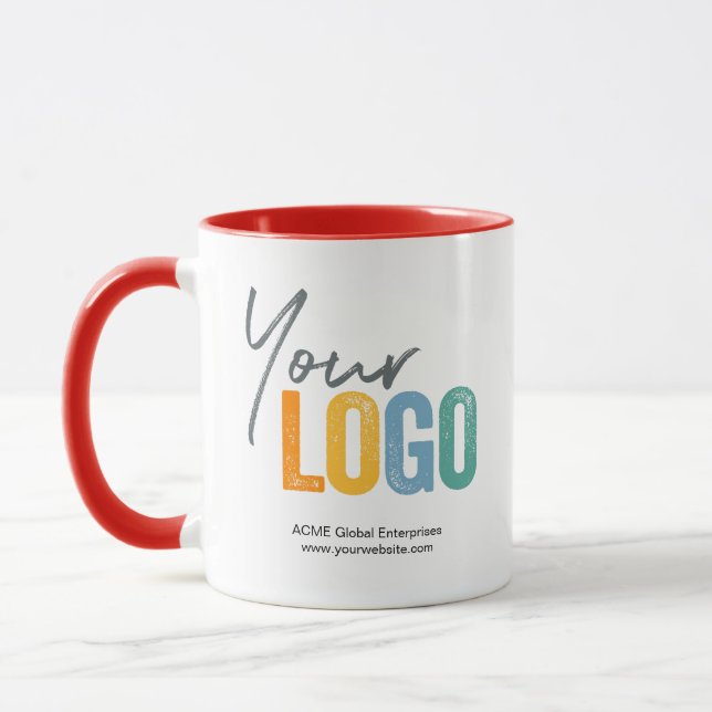 Promotional Items No Minimum, Colour Logo Mugs (Left)