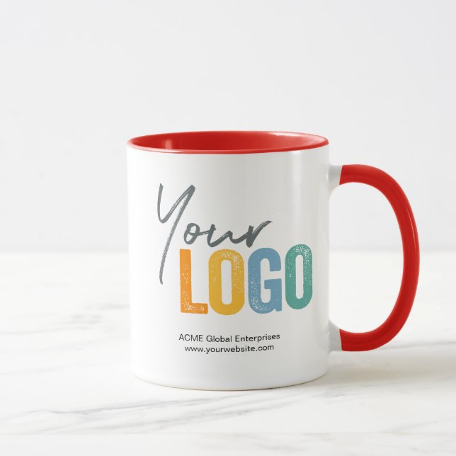 Promotional Items No Minimum, Colour Logo Mugs (Right)