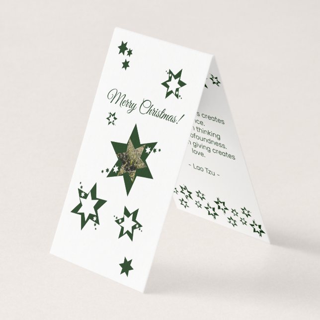 Promotional Lawn Care Service Christmas Stars (Front)
