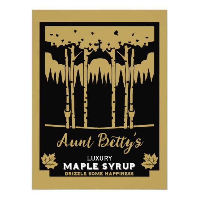 Promotional Maple Syrup Farmers Market Photo Print (Front)