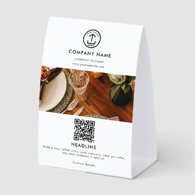 Promotional Marketing Business Logo QR Code Photo (Front)