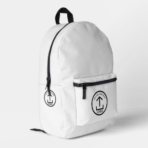 Promotional Modern Business Logo White Printed Backpack