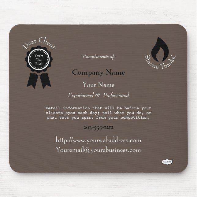 Promotional Mouse Pad - HAMbyWG (Front)