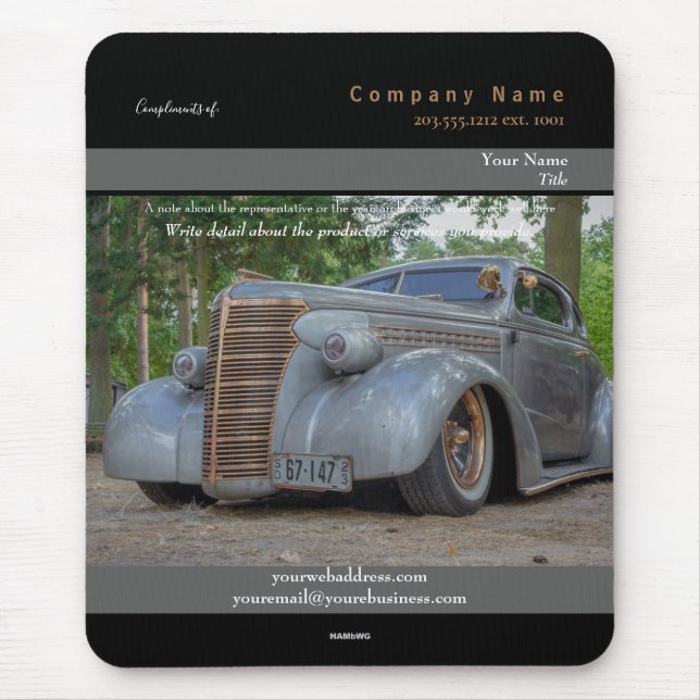 Promotional Mousepad Car Theme - HAMbyWG (Front)