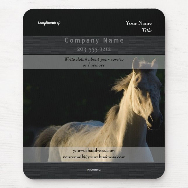 Promotional Mousepad Horse- HAMbyWG (Front)