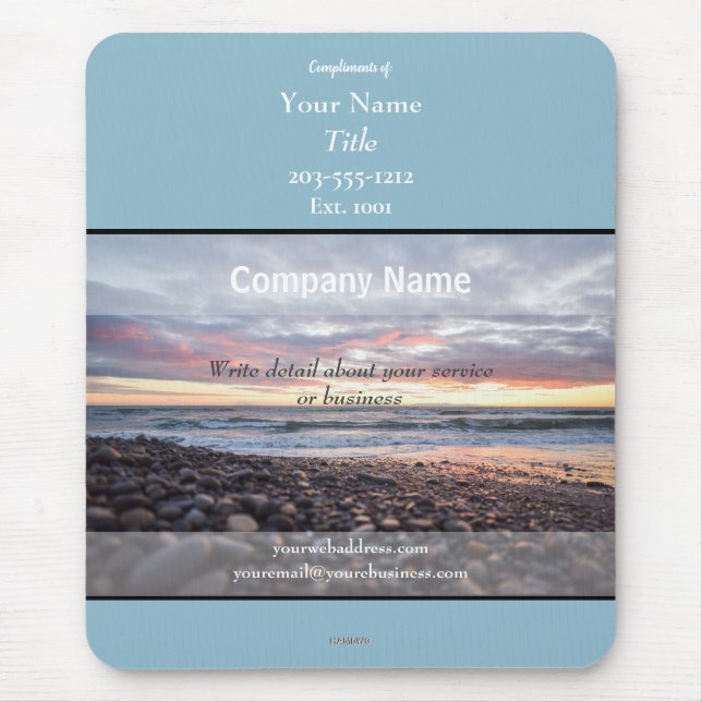 Promotional Mousepad Sea Shore Theme - HAMbyWG (Front)