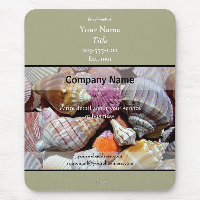 Promotional Mousepad Seashells - HAMbyWG (Front)