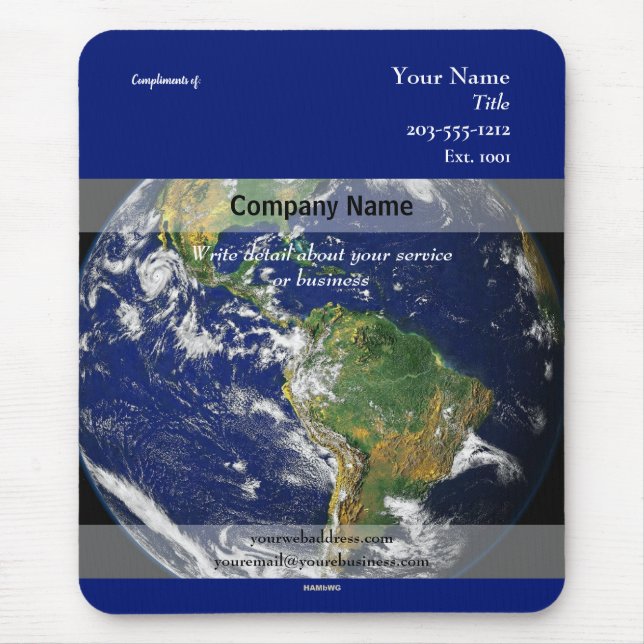 Promotional Mousepad World Image - HAMbyWG (Front)