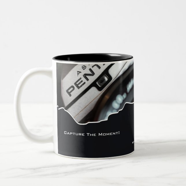 Promotional Phorographer Black & White   Two-Tone Coffee Mug (Left)