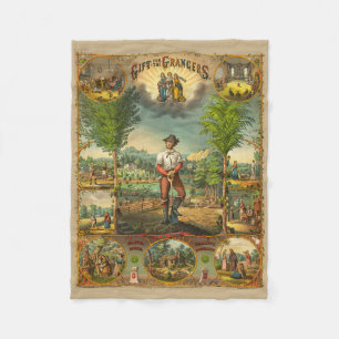 Promotional Print For Grange Members Fleece Blanket
