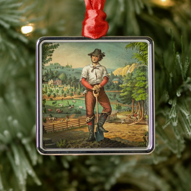 Promotional Print For Grange Members Metal Ornament (Tree)