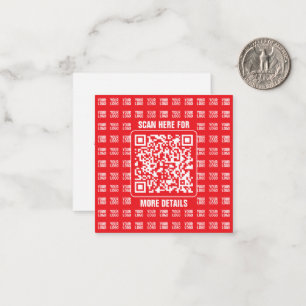 Promotional QR code (editable) with Logo Pattern Card