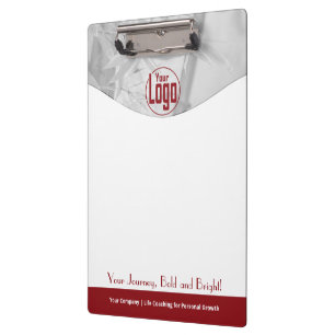 Promotional Red White Life Coach Company Clipboard