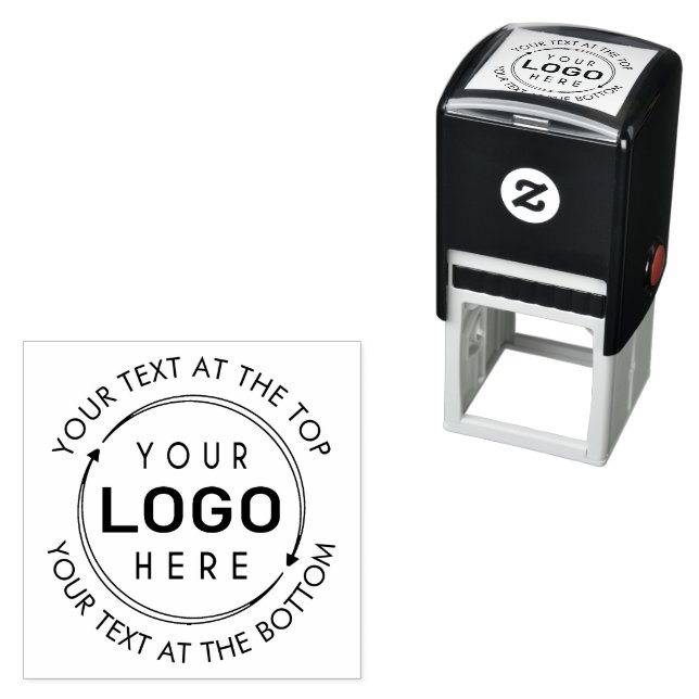 Promotional Round Custom Logo  Self-inking Stamp (In Situ)