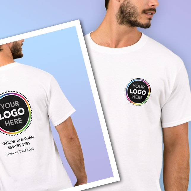 Promotional T-Shirt with Front and Back Logo (Creator Uploaded)