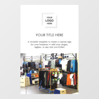 Promotional White Design | Business Logo Photo