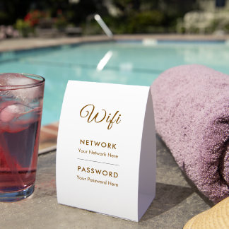 Promotional Wifi Password Network