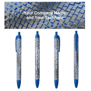 Promotional with Company Name Chain Link Blue Pen