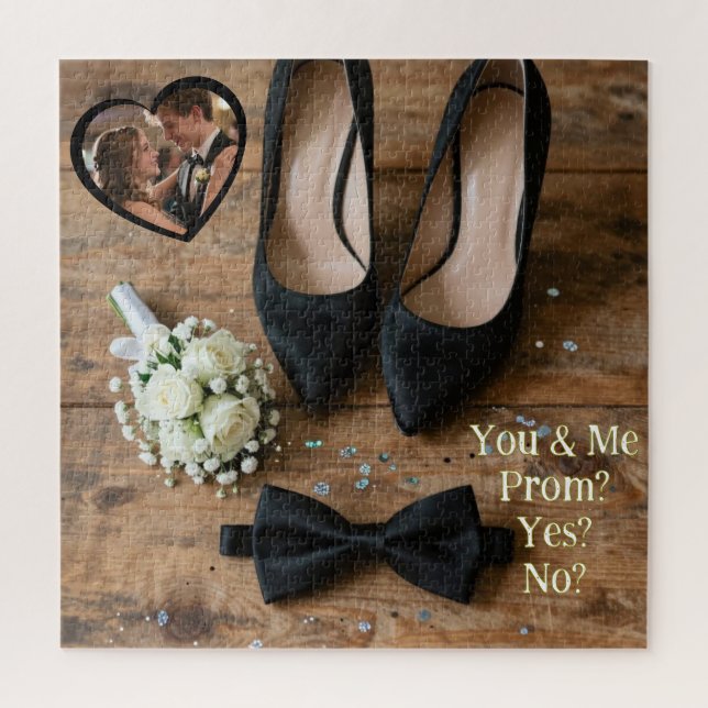 Promposal | Go to Prom with Me Yes or No? Jigsaw Puzzle (Vertical)