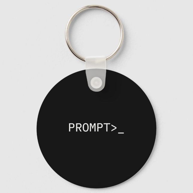 Prompt Coder Gift For Ai Prompt Engineer &amp; Hac Key Ring (Front)