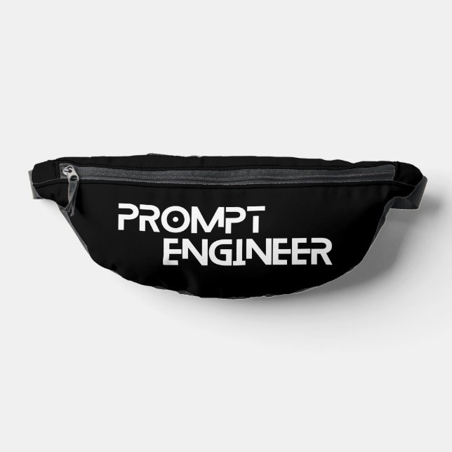 Prompt engineer minimalist quote bum bags (Lay Down)