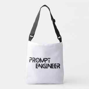 Prompt engineer minimalist quote crossbody bag