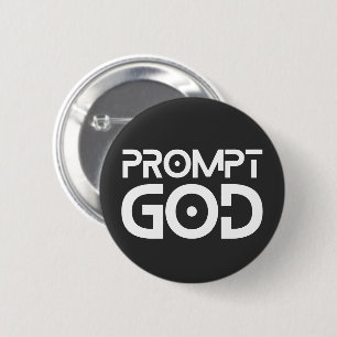 Prompt Engineer Prompt God AI Tech Prompt Master 6 Cm Round Badge