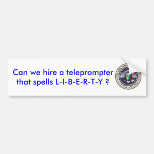prompter, Can we hire a teleprompter that spell... Bumper Sticker