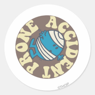 Prone Accident Classic Round Sticker