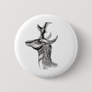 Pronghorn 6 Cm Round Badge