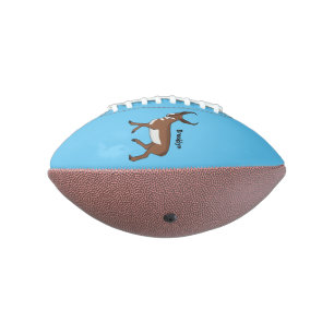 Pronghorn antelope cartoon illustration football