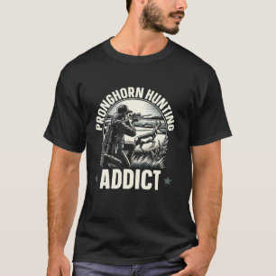 Pronghorn Hunter Animal Hunt Rifle Antelope Huntin T-Shirt