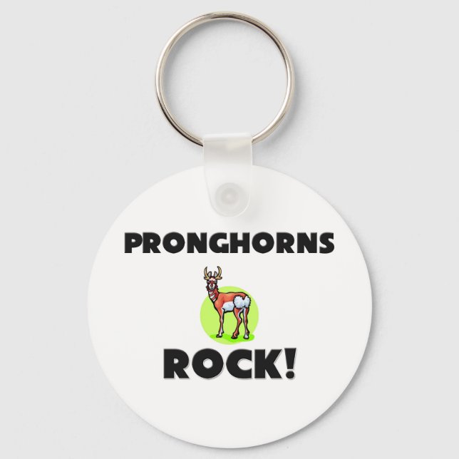 Pronghorns Rock Key Ring (Front)